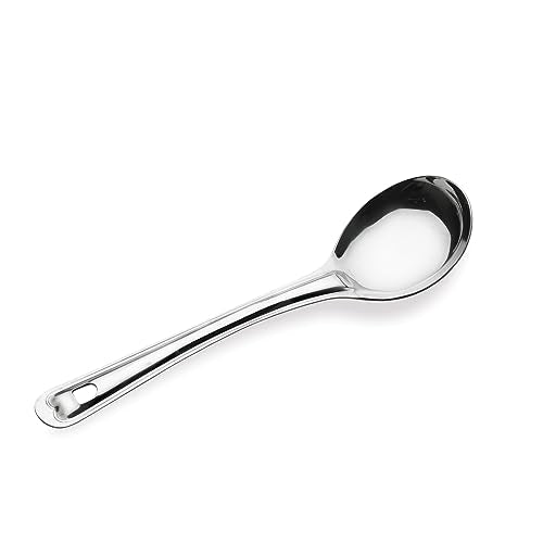 Image 1 of Default Title for the product Crystal Oval Medium Stainless Steel Serving Spoon, Silver