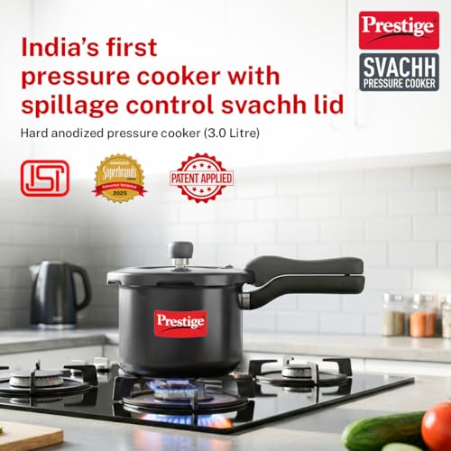 Image 3 of Prestige 3 Litre Hard Anodised Pressure Cooker