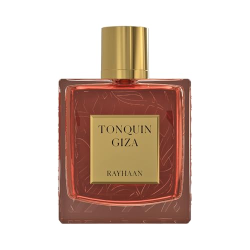 Image 1 of 100 ml / Pack of 1 for the product RAYHAAN Tonquin Giza Eau de Parfum, Fragrance, Gold Cap, Textured Glass Bottle