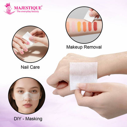 Image 4 of Majestique Ultra Thin Makeup Cotton Wipes
