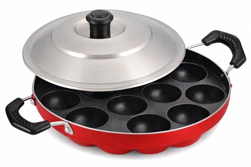 Image 1 of Default Title for the product Generic Non-Stick Appam Pan with Lid 12 Cavity