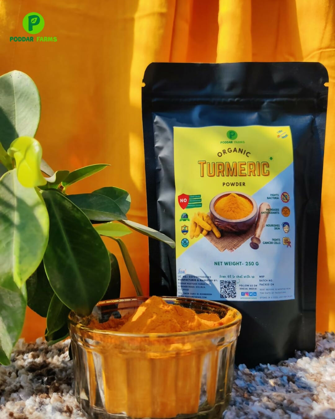 Image 3 of Poddar Farms Premium Organic Turmeric Powder