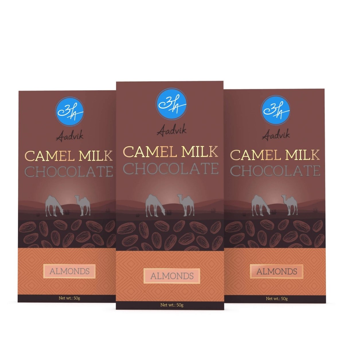 Image 1 of Aadvik Camel Milk Chocolates With Almonds