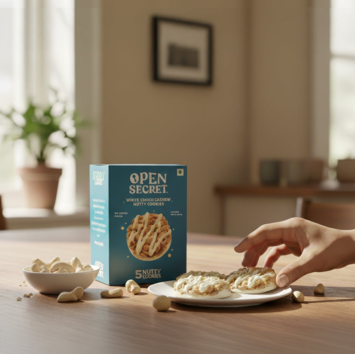 Image 4 of Open Secret White Choco Cashew Story Box (x5 Cookies)