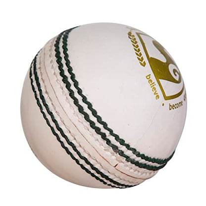 Image 2 of SG Shield 30 Water Proof Cricket Leather Ball (White)