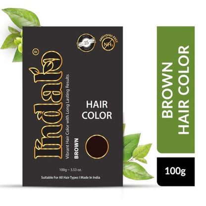 Image 1 of 100 gm / Pack of 1 for the product Indalo Ammonia-Free Vibrant Brown Hair Color With Natural Ingredients - Brown