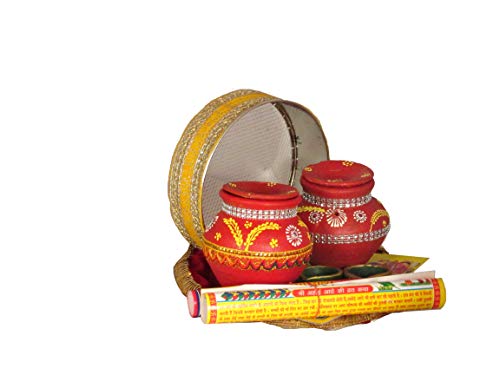 Image 1 of Default Title for the product Suninow Premium Karwa Chauth and Ahoi Ashtami Pooja Thali Set