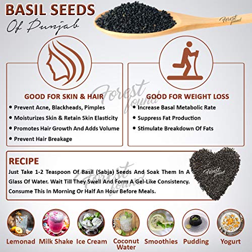 Image 7 of Forest Found Basil Seeds Sabja 900g