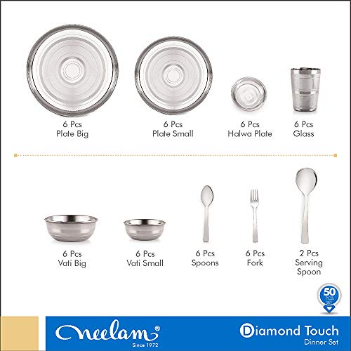 Image 8 of neelam Stainless Steel Dinner Set