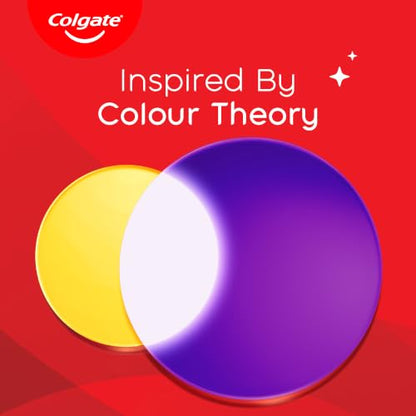 Image 6 of Colgate Visible White Purple Toothpaste, Teeth Whitening Toothpaste Whitens Yellow Teeth, Enamel-Safe Daily Use (2 Pack 100g+20g/3.5oz+0.7oz)