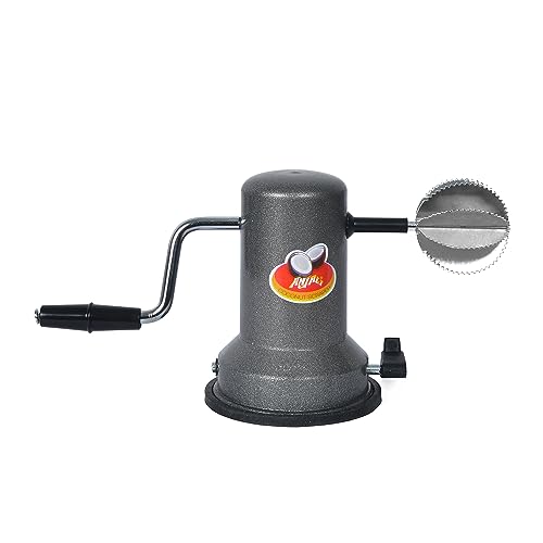 Image 1 of Default Title for the product Anjali CO.03 Sleek Stainless Steel Vacuum Base Coconut Scrapper, Black