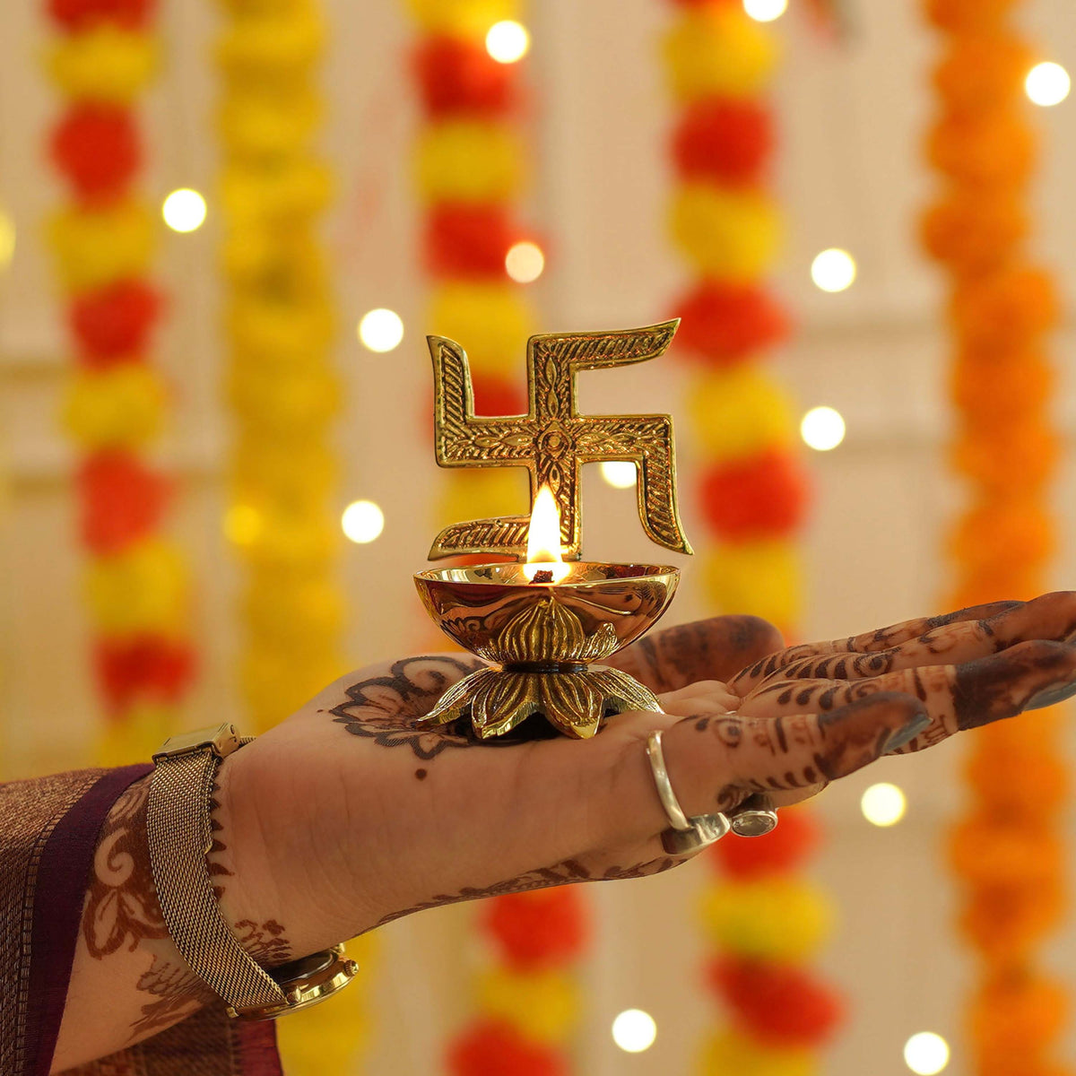 Image 6 of Behoma Swastik Diya