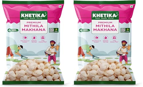 Image 6 of 200 g (Pack of 2) for the product Khetika Premium Mithila Makhana