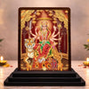 Image 1 of Default Title for the product Classic Devotional Durga MATA Wooden Table Idol 4x5 Inch HD Printed Decorative Piece