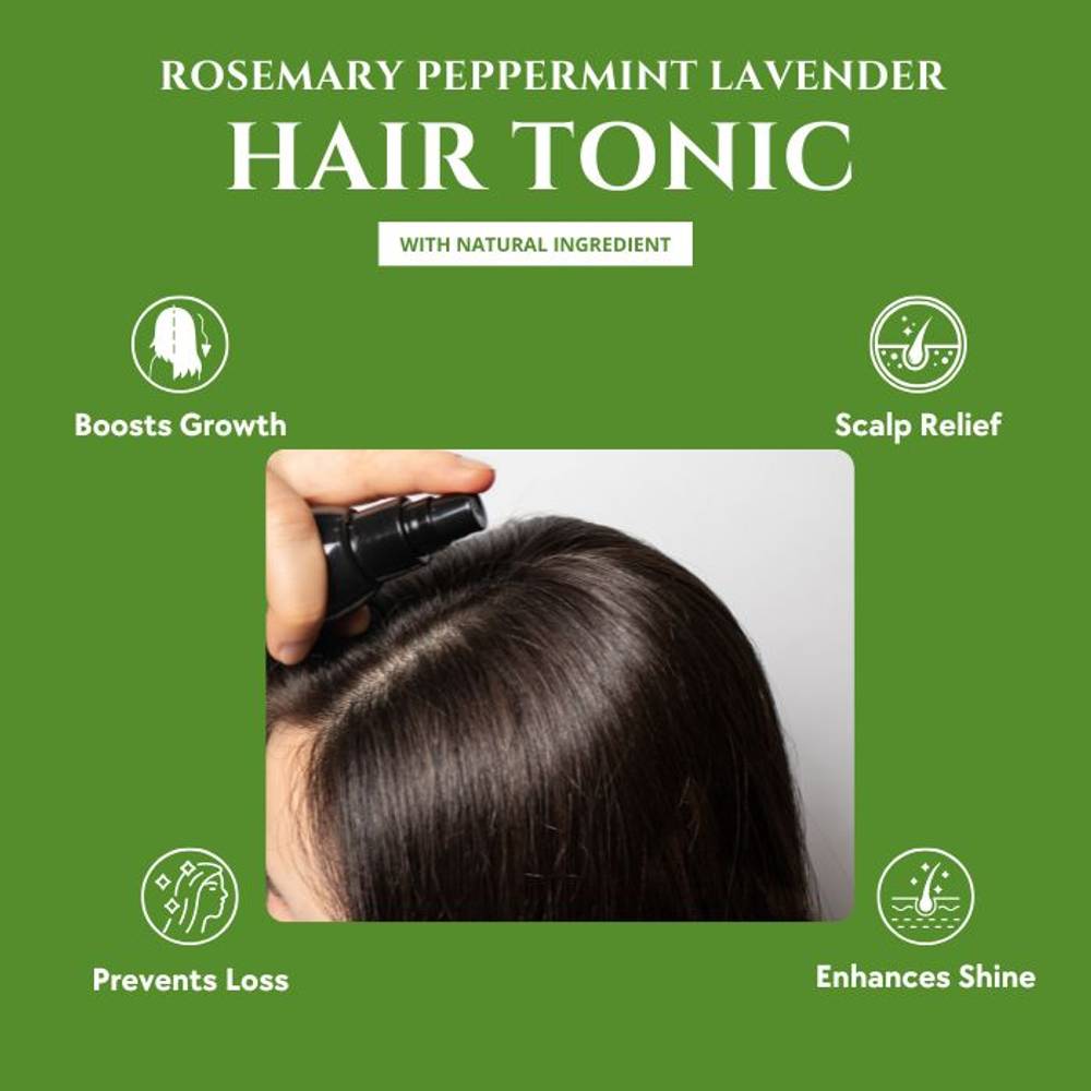 Image 4 of Natuur Hair Tonic Rosemary Peppermint Lavender Rejuvenates Scalp