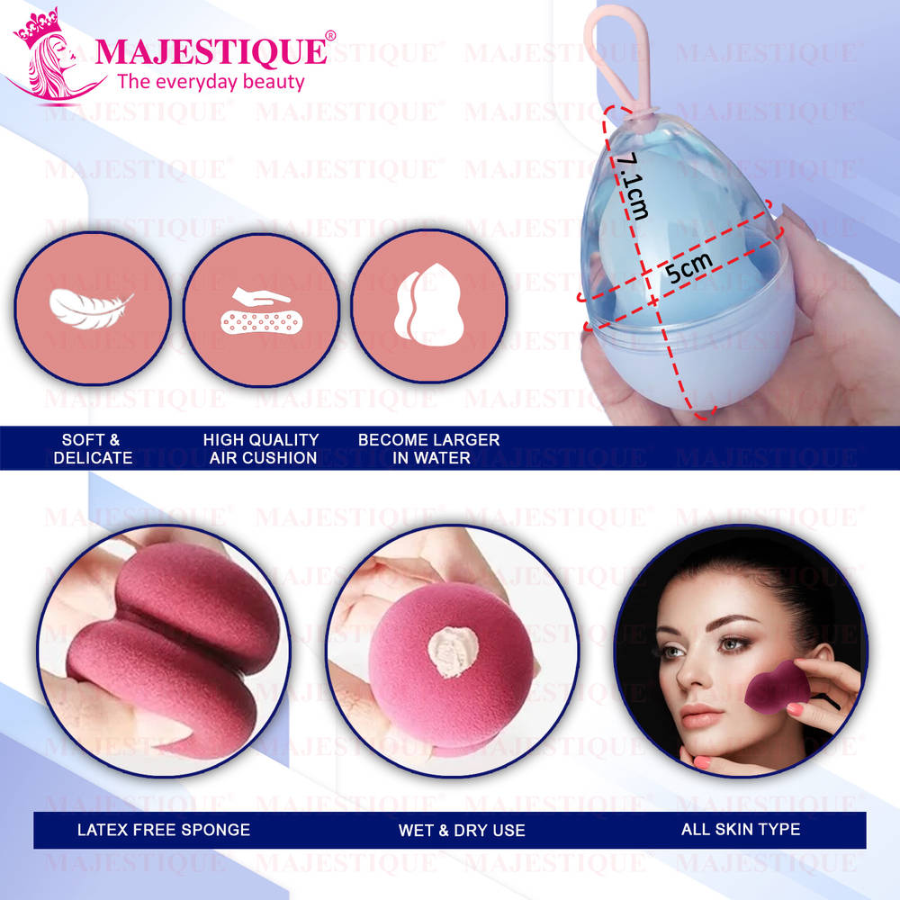 Image 2 of Majestique Beauty Blender Sponge With Holder Case