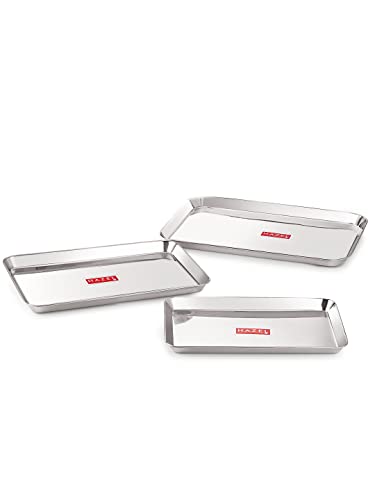 Image 7 of 3 / Small, Medium & Large for the product HAZEL Stainless Steel Serving Tray