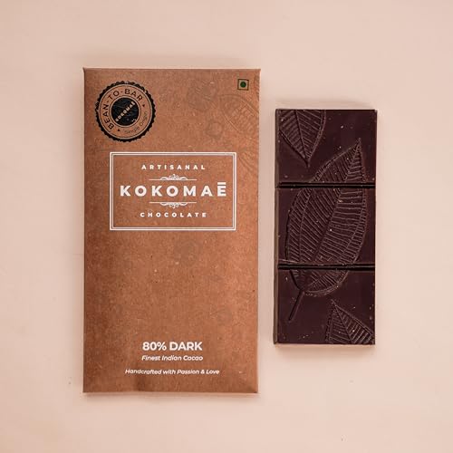 Image 3 of KOKOMAE Bean to Bar Chocolates (80% Dark Chocolate, Pack of 1)