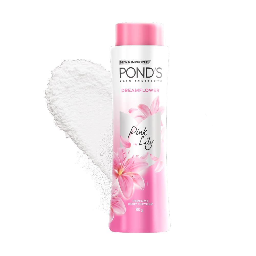 Image 1 of 80 gm / Pack of 1 for the product Ponds Dreamflower Fragrant Talc Powder, Pink Lilly