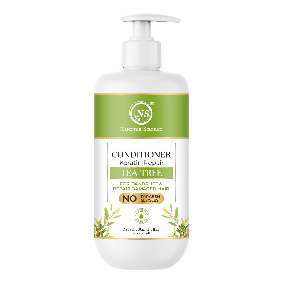 Image 1 of 350 ml for the product Nuerma Science Keratin Repair Tea Tree Hair Conditioner for Dandruff & Repair Damaged Hair