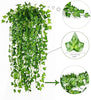 Image 1 of Go Hooked Deehome Silk Artificial Ivy Hanging Grass Creepers (Set of 12), for Home Decoration, Wall Decoration 12 (7.5 Ft Long), Green