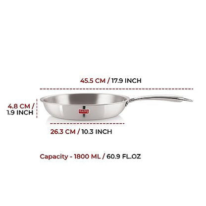 Image 16 of HAZEL Triply Stainless Steel Fry Pan
