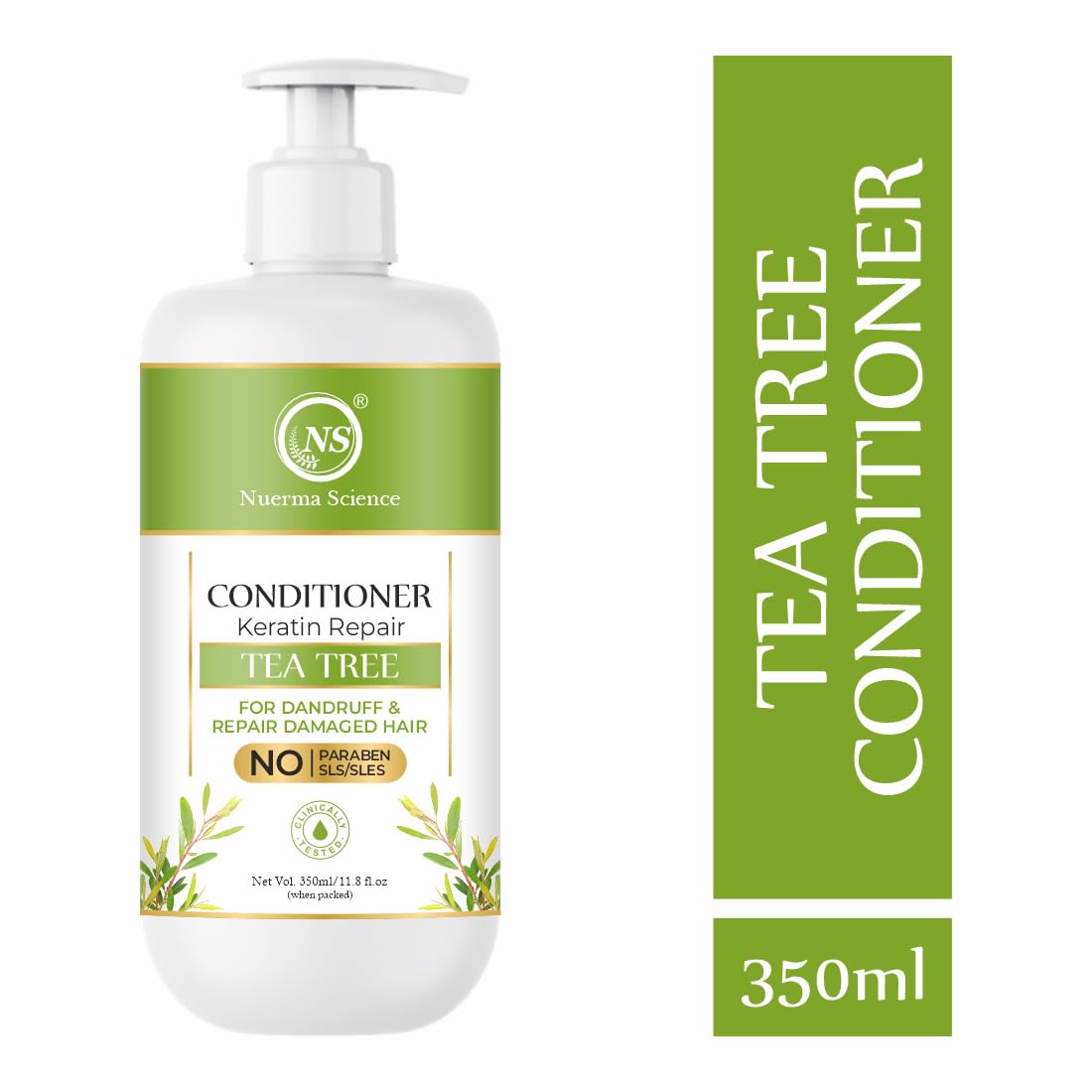 Image 2 of Nuerma Science Keratin Repair Tea Tree Hair Conditioner for Dandruff & Repair Damaged Hair