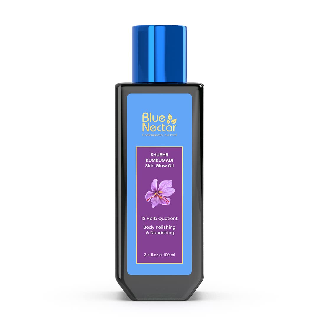Image 1 of Blue Nectar Shubhr Massage Oil for Stretch Marks Scars