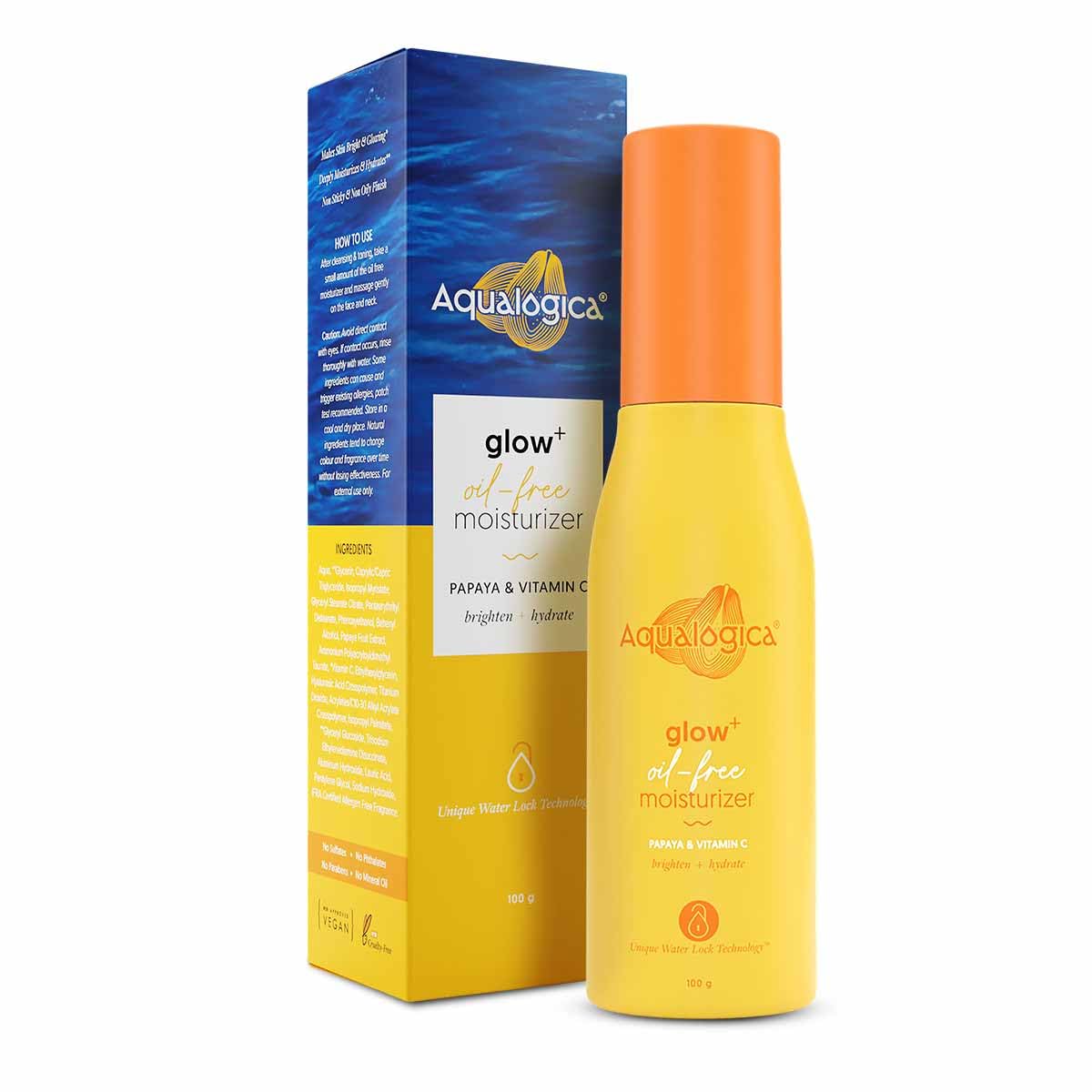 Image 1 of 100 gm / Pack of 1 for the product Aqualogica Glow+ Oil-Free Moisturizer