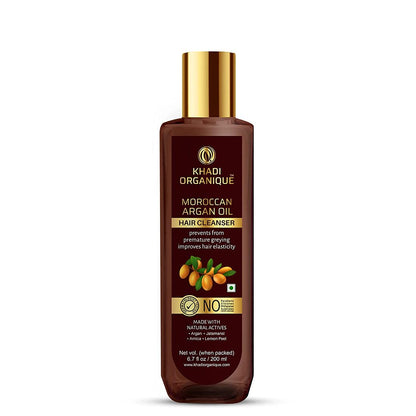 Image 1 of 200 ml for the product Khadi Organique Moroccan Argan Oil Shampoo with Vitamin E