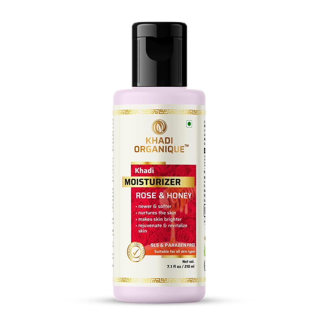 Image 1 of 210 ml for the product Khadi Organique Rose & Honey Moisturizer