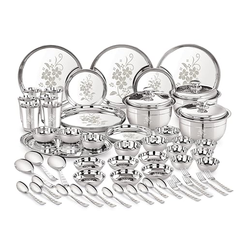 Image 4 of 61 Pcs for the product neelam Stainless Steel Dinner Set