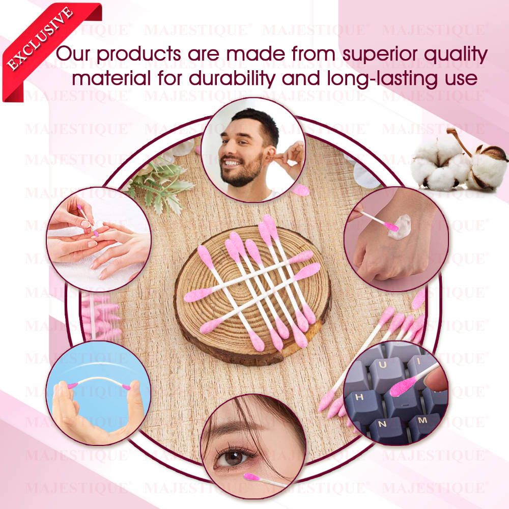 Image 6 of Majestique Rosy Tip Eco Cotton Swabs 200 Pieces