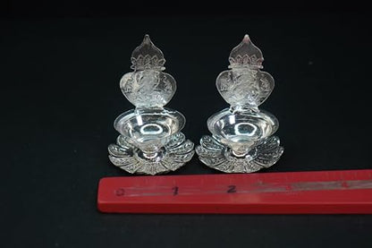 Image 3 of Dista Silvers Silver Antique Spl Kamakshi Lamp 26.28G
