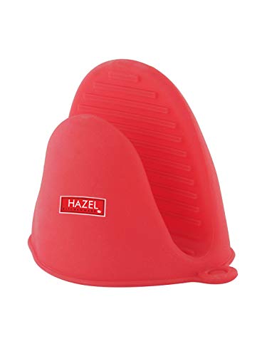 Image 7 of HAZEL Silicone Pinch Grip Mitts Microwave Oven Heat Resistant Gripper Kitchen Pot Holder, Red