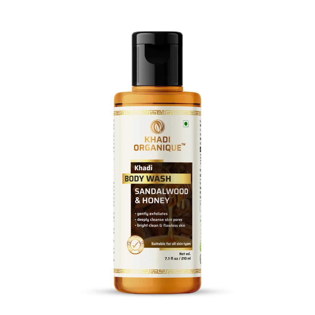 Image 1 of 210 ml for the product Khadi Organique Sandalwood & Honey Body Wash