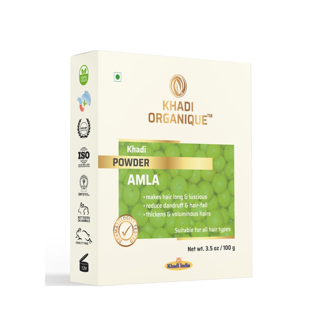 Image 1 of 100 gm for the product Khadi Organique Amla Powder