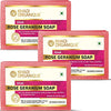 Image 1 of 125 gm / Pack of 3 for the product Khadi Organique Handmade Herbal Rose & Geranium Soap