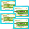 Image 1 of 125 gm / Pack of 4 for the product Khadi Organique Pure Natural Herbal & Handmade Green Apple Soap