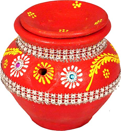 Image 3 of Suninow Red Karwa Chauth Pooja Thali Set