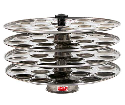 Image 1 of Default Title for the product HAZEL Idli Maker Stainless Steel Mini Set of 4