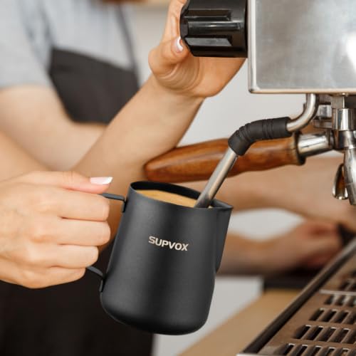 Image 6 of Supvox Milk Frothing Pitcher 600ml Stainless Steel with Latte Art Tools Set