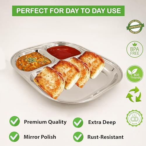 Image 11 of Spillbox Stainless Steel Tiffin Plate
