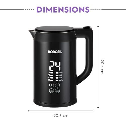 Image 3 of Borosil 1.5 L Cooltouch Digital Electric Kettle