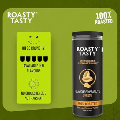 Image 5 of Roasty Tasty Premium Cheesy Flavour Roasted Peanuts Pack of 2 (150g each)