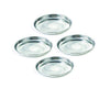 Image 1 of Default Title for the product neelam Stainless Steel Diamond Thali 24 cm Set of 4