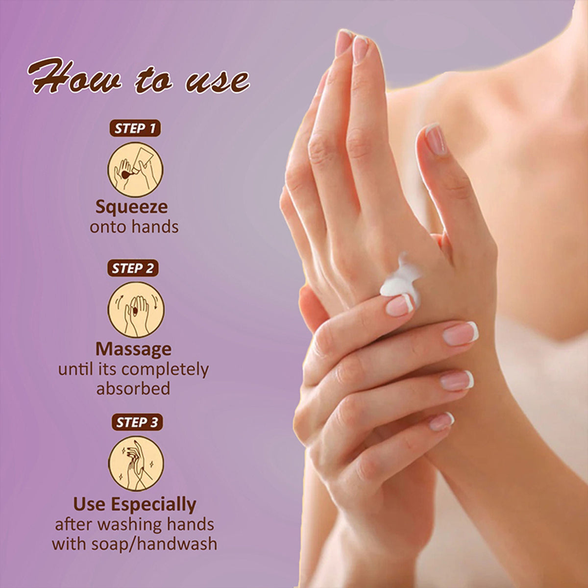 Image 3 of Omeo Mulberry Hand Cream - For Glowing & Hydrated Hands