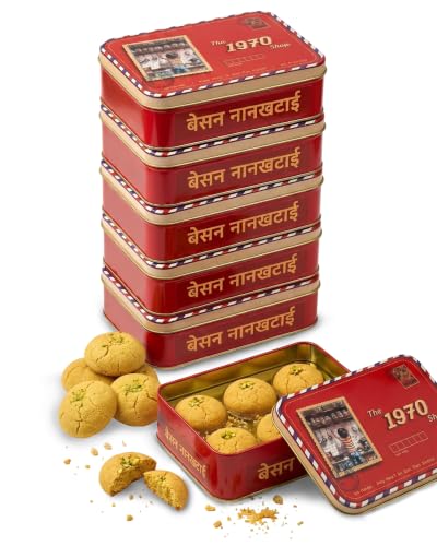 Image 1 of Default Title for the product the 1970 shop Besan Nankhatai Cookies 150g Pack of 6