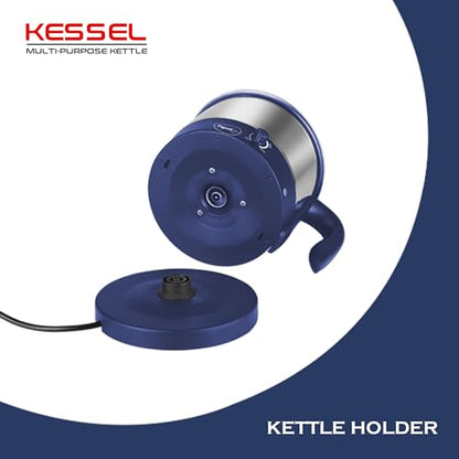 Image 6 of Pigeon Kessel Multipurpose Kettle 1.5 litres with Stainless Steel Body, used for boiling Water and milk, Tea, Coffee, Oats, Noodles, Soup etc 600 Watt (Blue)