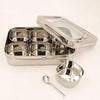 Image 1 of Default Title for the product Spillbox Stainless Steel Spice Box Set for Kitchen 6cup with 1 spoon